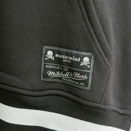 MITCHEL＆NESS × MASTERMIND BRANDED HOODIE BLACK XL 29872