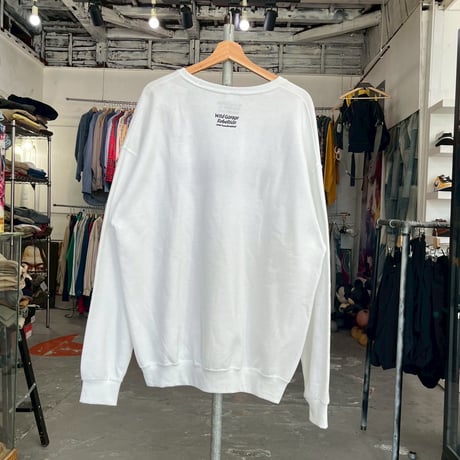 WACKO MARIA CREW NECK SWEAT SHIRT TYPE-2 WHITE XL 10310