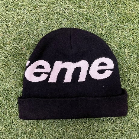Supreme 19AW BIG LOGO BEANIE BLACK 67789