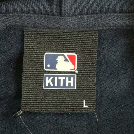 KITH × MLB BSEBALL NEW YORK YANKEES MONOGRAM HOODIE NAVY LARGE 17531