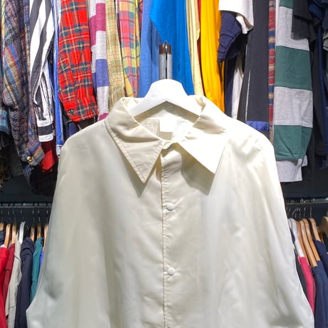 VINTAGE 90S NYLON COACH JACKET OFF WHITE XL 60486