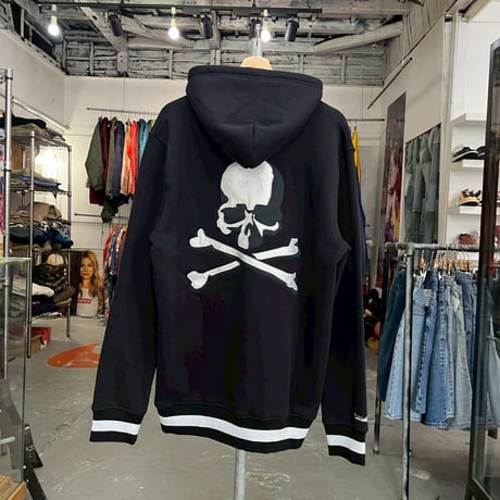MITCHEL＆NESS × MASTERMIND BRANDED HOODIE BLACK XL 29872