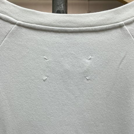 MAISON MARGIELA WIDE SILHOUETTE CREWNECK SWEATSHIRT WHITE SMALL 86717