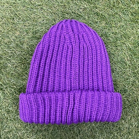 Supreme CLASSIC LOGO CHUNKY RIBBED BEANIE PURPLE 47746