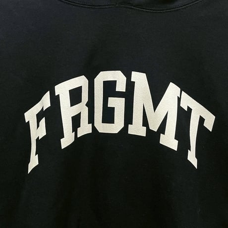 FRAGMENT UNIVERSITY HOODIE BLACK LARGE 17590