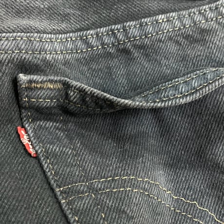 LEVIS 90S 501 OVER DYE BLACK DENIM 33/34 64620