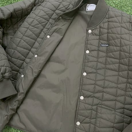 WASTED YOUTH QUILT PUFF JACKET OLIVE MEDIUM 4727