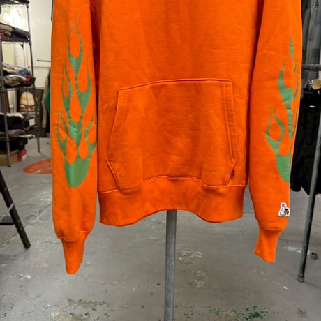 FR2 YANAGI FIRE SLEEVE SWEAT HOODIE  ORANGE LARGE 05771