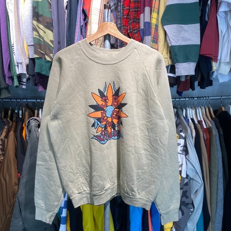 SBEC FOR SLIDERS 90S LOGO PRINT SWEAT BEIGE XL 22638