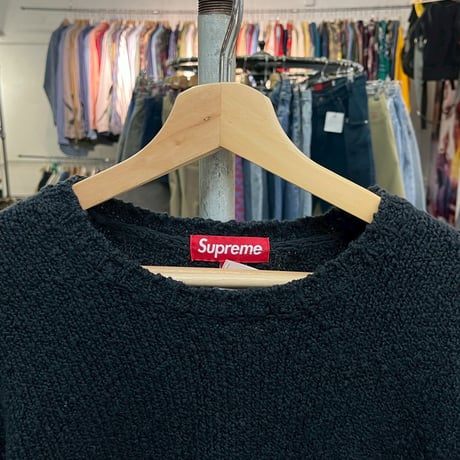 Supreme BOUCLE SMALL BOX SWEATER BLACK LARGE 56547