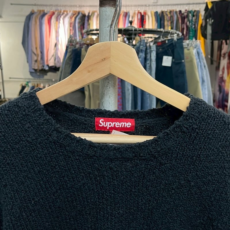 Supreme BOUCLE SMALL BOX SWEATER BLACK LARGE 56