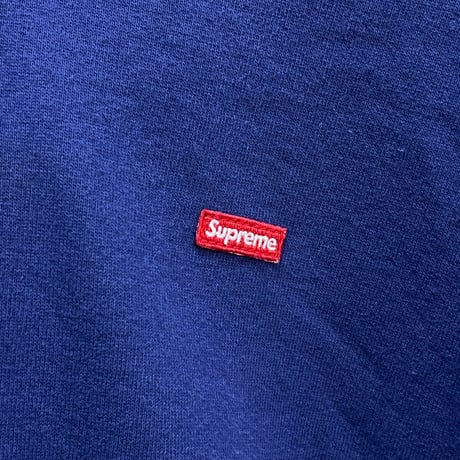Supreme SMALL BOX HOODED SWEATSHIRT WASHED NAVY XL 09229
