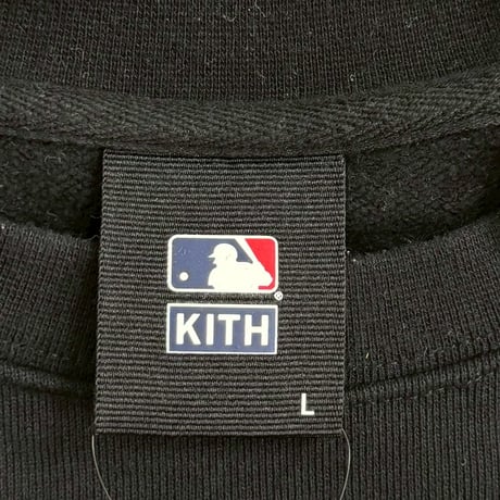 KITH × MLB LA DODGERS ARCHED CREWNECK BLACK LARGE 17533