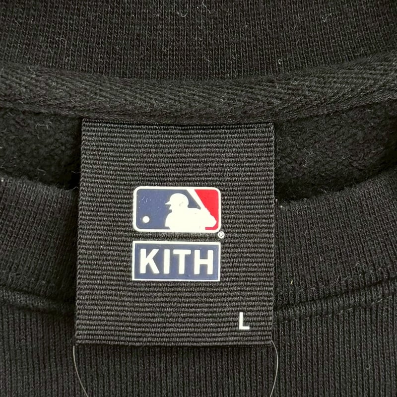 KITH × MLB LA DODGERS ARCHED CREWNECK BLACK LAR
