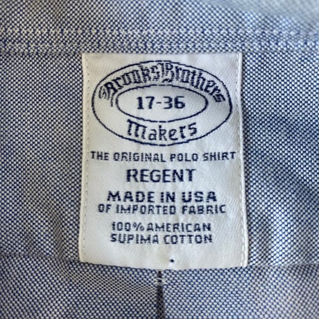BROOKS BROTHERS BD SHIRT MADE IN USA BLUE 17 48829
