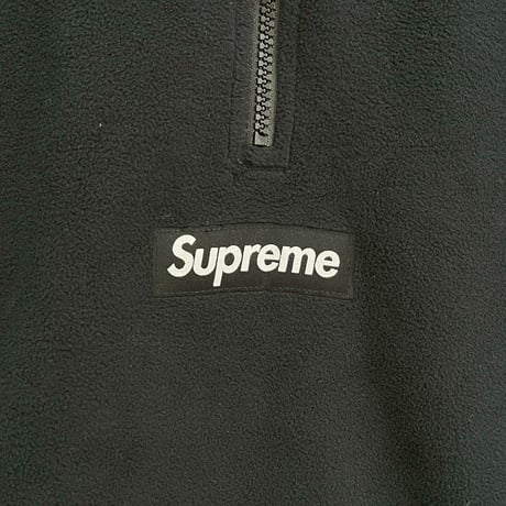 Supreme POLARTEC FACEMASK HALF ZIP HOODED SWEATSHIRT BLACK XXL 65462