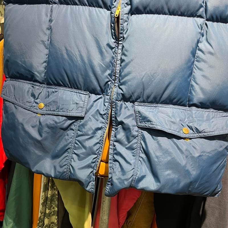 EDDIE BAUER 日の出タグ DOWN VEST BLUE XL 39457 | BR