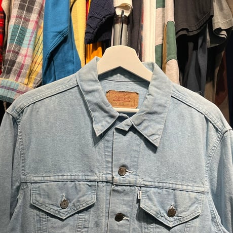 LEVI'S 70506 CHAMBRAY? TRACKER JACKET SKYBLUE LARGE 69724