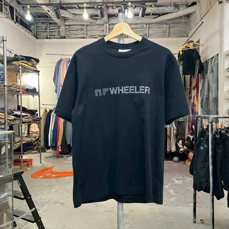 LOOPWHEELER × SAKANACTION NFWHEELER TEE BLACK LARGE 33174