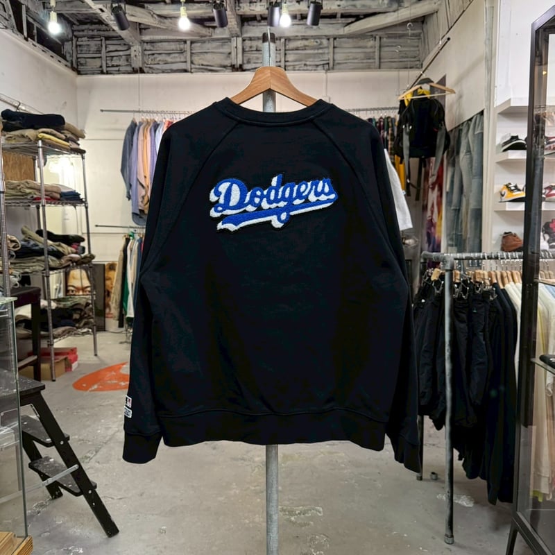 KITH スウェットS MLB Dodgers コラボ　ブラック KITH × MLB LA DODGERS ARCHED CREWNECK BLACK LAR