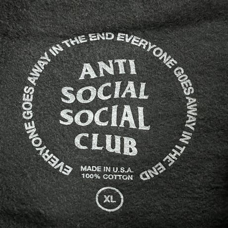 ANTI SOCIAL SOCIAL CLUB × FRAGMENT ASSC BOLT SWEAT HOODIE BLACK/PINK XL 17547