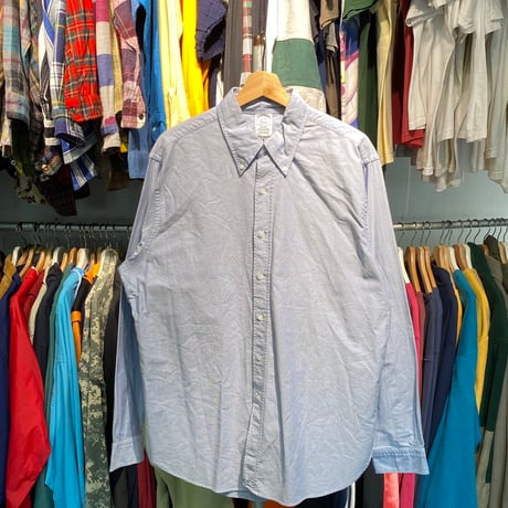 BROOKS BROTHERS BD SHIRT MADE IN USA BLUE 17 48829
