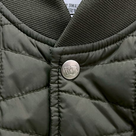 WASTED YOUTH QUILT PUFF JACKET OLIVE MEDIUM 4727
