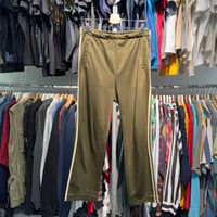 VINTAGE 80-90S THREE LINE TRACK PANT KHAKI MEDIUM 40851