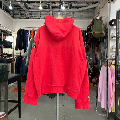 POLO RALPH LAUREN 90-00S DOUBLEFACE ZIP HOODIE RED XXXL 34123
