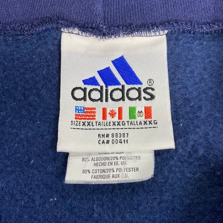ADIDAS 90S ZIP HOODIE NAVY XXL 30284
