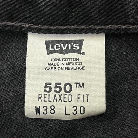 LEVIS 90S 550 BLACK DENIM PANT 38/30 33184