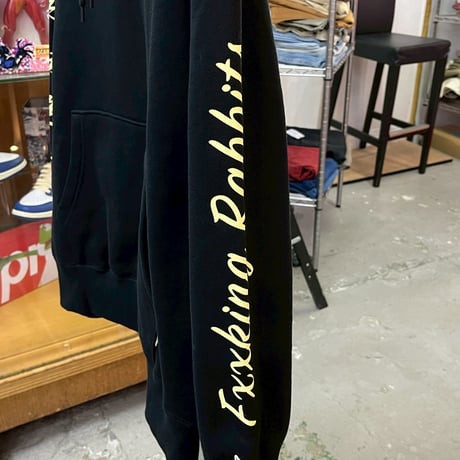 FR2 HANAHUDA LOGO HOODIE  BLACK MEDIUM 92327