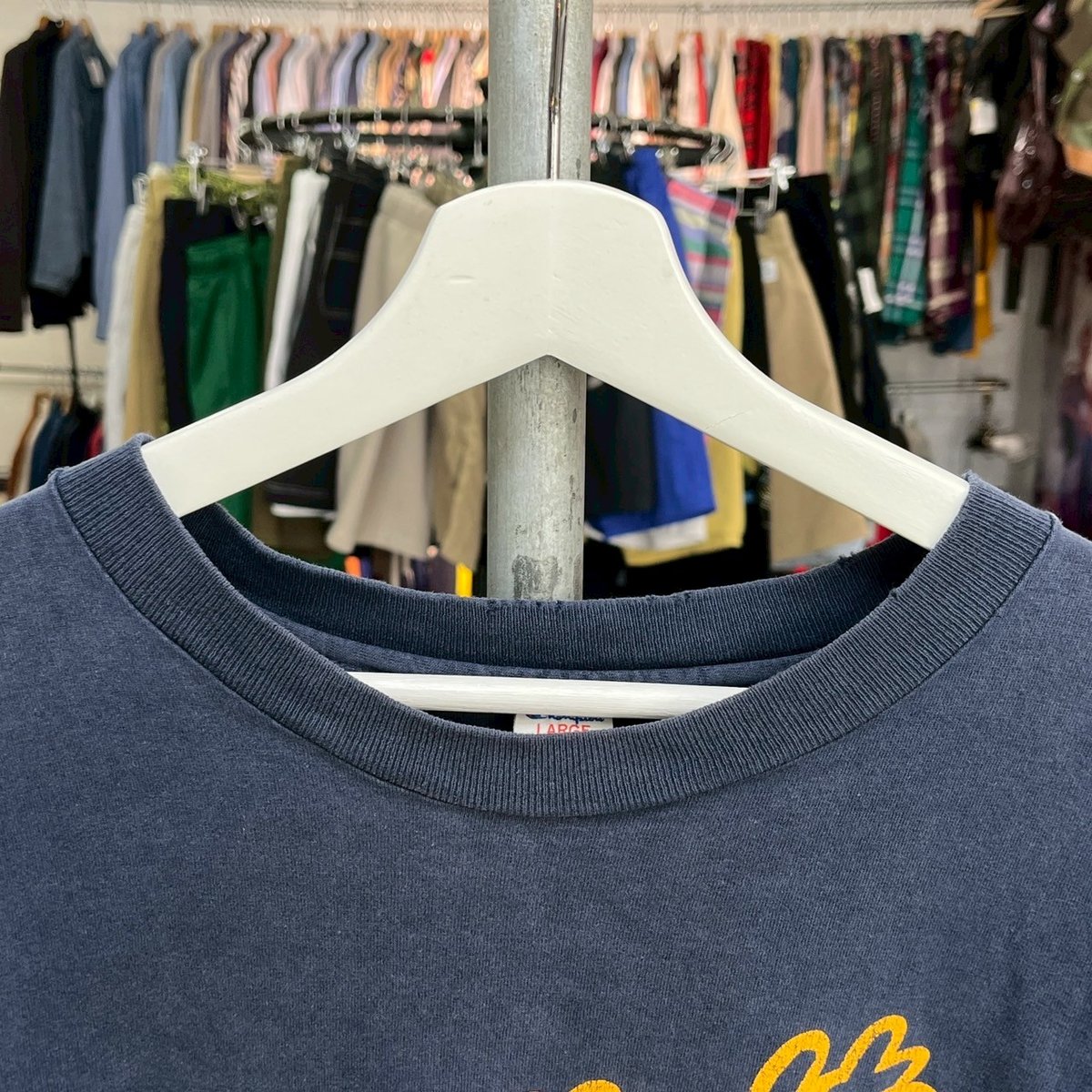 CHAMPION 80's LATE NIGHT TEE NAVY LARGE 22390