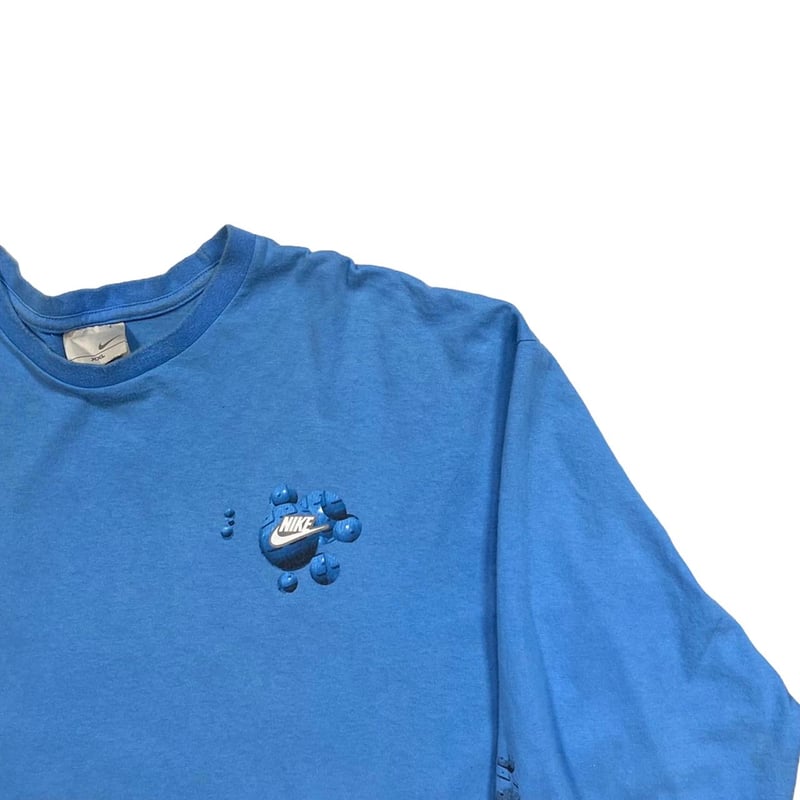 NIKE 00S SLEEVE PRINT LS TEE BLUE XXL 74365 | B