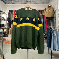Supreme STARS SWEATER GREEN XL 81327