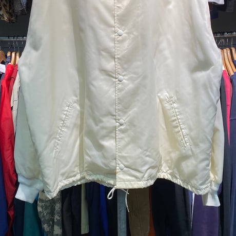VINTAGE 90S NYLON COACH JACKET OFF WHITE XL 60486