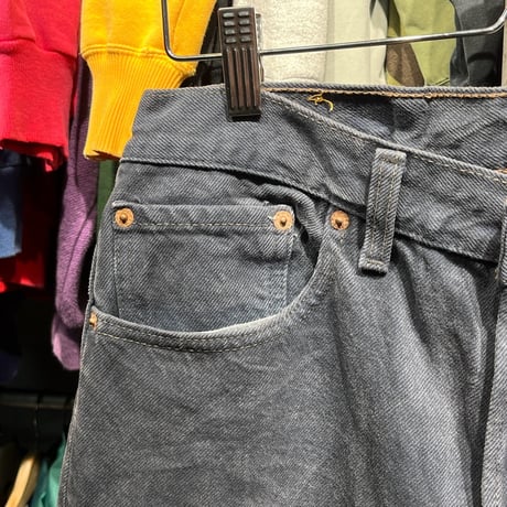 LEVIS 90S 501 OVER DYE BLACK DENIM 33/34 64620