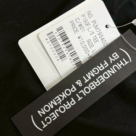 FRAGMENT × POKEMON THUNDERBOLT PROJECT LS TEE BLACK LARGE 17601