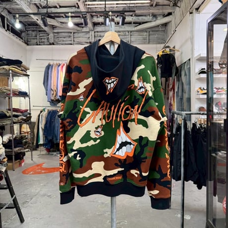 CHROME HEARTS × MATTY BOY CAUTION HOODIE CAMO XL 35166