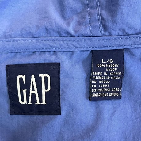 GAP 90S NYLON  2TONE JACKET LIGHTBLUE/PURPLE LARGE 20799
