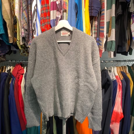 ROB SCOT 60S MOHAIR KNIT GREY LARGE 06359