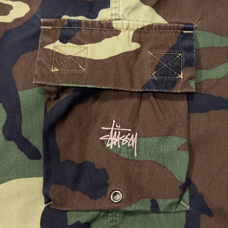 STUSSY OLD CAMOUFLAGE BEACH SHORT GREEN 31 15911