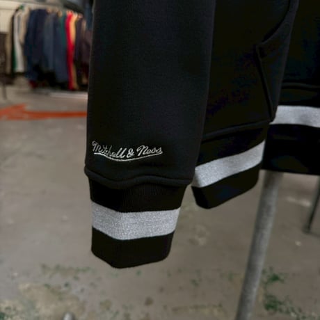 MITCHEL＆NESS × MASTERMIND BRANDED HOODIE BLACK XL 29872