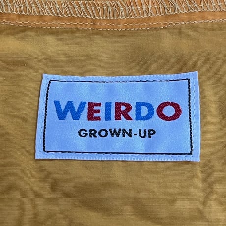 WEIRDO TOOL COMPANY PACKABLE HOODIE  YELLOW/BROWN MEDIUM 11728
