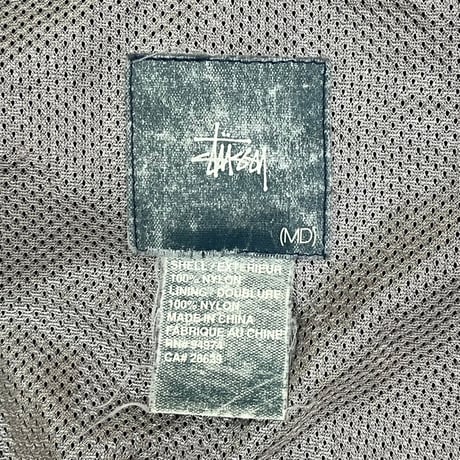 STUSSY NYLON ZIP UP JACKET BLACK MEDIUM 69676