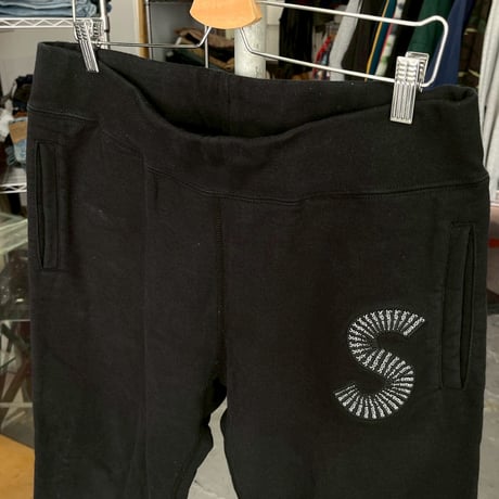 Supreme S LOGO SWEATPANTS BLACK MEDIUM 17554