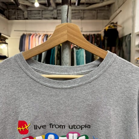TRAVIS SCOTT × McDonald's CACTUS JACK LIVE FROM UTOPIA LS TEE GREY LARGE 37207