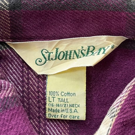 STJOHN'S BAY NEL CHECK SHIRT LT TALL 20741
