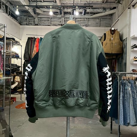 Supreme × BOUNTY HUNTER MA-1 JACKET OLIVE XL 25417
