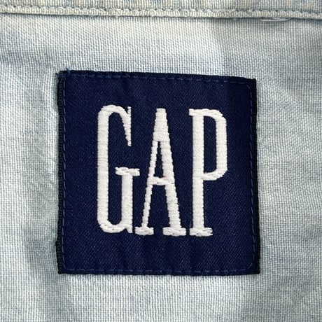 GAP 90S CHAMBRAY SHIRT BLUE LARGE 67007